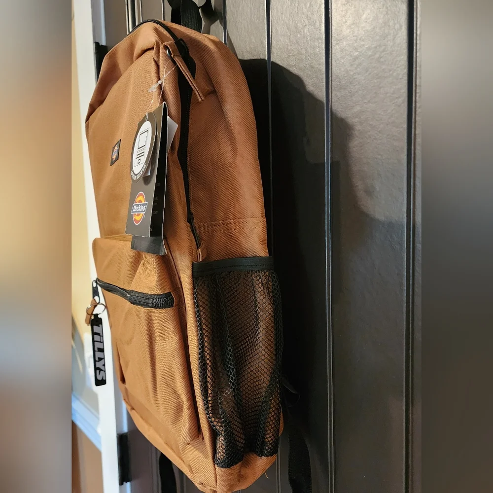 NWT Tillys Dickies Tan Backpack, Durable Canvas Design - Picture 3 of 6